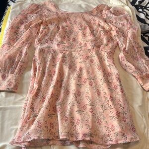 Floral Pink Women's Dress